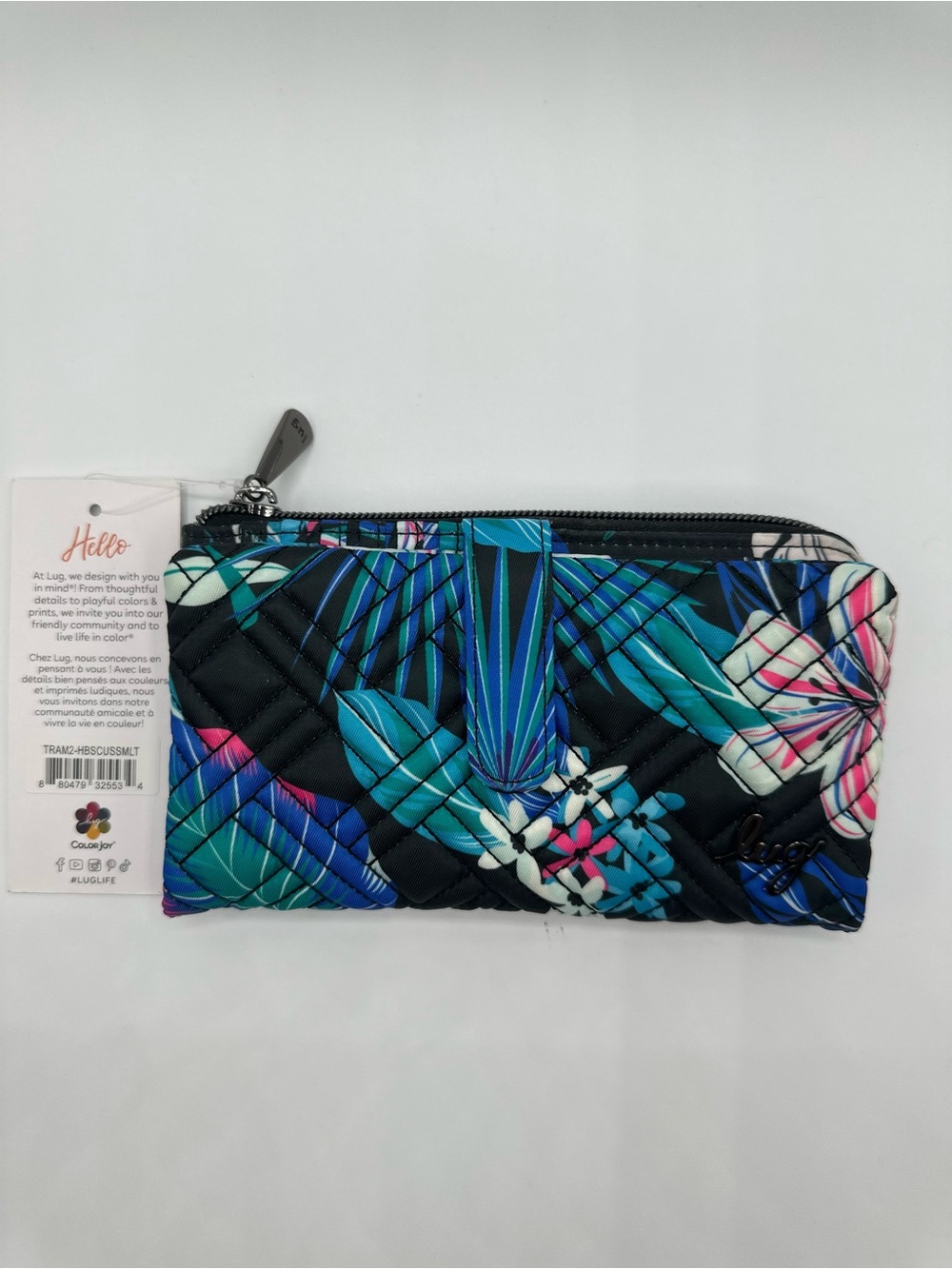 Lug Tram 2 Wallet Hibiscus Multi NWT